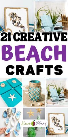 Looking for inspiration for your next DIY Summer project? Check out these DIY beach crafts for adults, perfect for adding some coastal charm to your home! Create seashell crafts, sand dollar crafts, or beach glass crafts for a unique touch. Try your hand at DIY beach decor or summer crafts for a fun and easy way to brighten up any space. Make your own beach jewelry crafts or beach themed photo crafts. And don't forget to add a beach sign or coastal wreath crafts for a finishing touch! Beach Crafts For Adults, Sand Dollar Crafts, Diy Beach Crafts, Beach Crafts Diy, Photo Crafts, Beach Themed Crafts, Diy Beach Decor, Coastal Wreath, Beach Glass Crafts