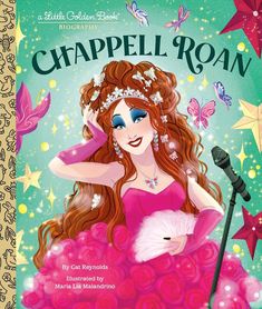 chappell roan little golden book biography cover. illustrated by maria lia malandrino. (releasing on july 22nd, 2025!!)