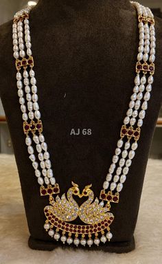 Gold Pearl Jewelry, Neck Pieces Jewelry, Diamond Pendants Designs, Antique Gold Jewelry Indian, Fancy Jewelry Necklace, Pearl Jewelry Design, Gold Jewelry Simple Necklace, Beautiful Gold Necklaces, Pearl Necklace Designs