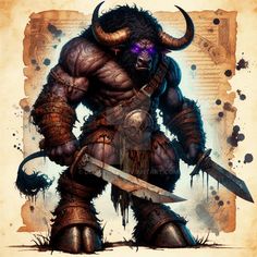 minotaur warrior - Google Search