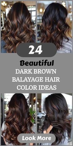 Explore top dark brown balayage hair color ideas perfect for brunettes with medium lengthsDiscover how chocolatecarameland ash brown shades can enhance your natural beautyDive into our collection of balayage styles that promise low maintenance yet high impactmaking them ideal for a sophisticated yet easy-to-manage lookSave your favorites from our Pinterest-inspired photo selections to discuss with your stylist. Hair Colors For Black Hair No Bleach, Fall Brunette Hair Color Dark, Dark Brown Fall Hair Color, Fall Dark Hair Ideas, Brunette Fall Balayage Hair, Dark Hair Subtle Highlights, Fall Winter Hair, Baby Lights Hair Brunette Dark Brown, Wool Hair Styles