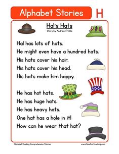 an alphabet worksheet with hats on it