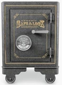 an old fashioned safe with the door open