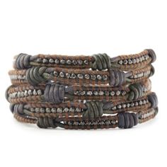 Chan Luu Beaded Leather Wraps, Silver Bracelets For Women, Estilo Hippie, Beaded Wrap Bracelets, Handcrafted Bracelets, Wrap Bracelets, Chan Luu, Bead Leather, Leather Wrap Bracelet