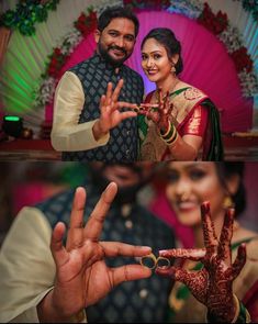 Must Have Engagement Pics – Top Poses that you Just Can’t Miss! Rings Engagement Pose, Engagement Rings Photoshoot Ideas, Engagement Stills Indian, Engagement Rings Poses, Ring Ceremony Couple Poses, Engejment Couple Pic, Engagement Poses For Indian Couple