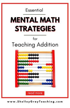 an abant with the title essential mental math strategy for teaching addition