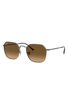 Designed in a retro-inspired style, these Italian-made sunglasses offer a timeless look with polarized lenses for superior clarity. 55mm lens width; 20mm bridge width; 145mm temple length 100% UV protection Adjustable nonslip nose pads Metal Made in Italy Polarized Lenses, Retro Inspired, Ray Ban, Uv Protection, Sunnies, Ray Bans, Temple, Lenses, Bridge