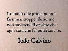 an italian poem written in black ink on a piece of white paper with the words italo cavino