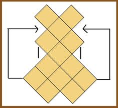 a square with three squares in it and an arrow pointing to the right