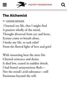 the alchemist poem is shown in black and white