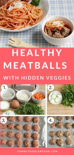 healthy meatballs with hidden veggies are an easy and delicious meal for the whole family