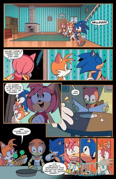 an image of sonic and tails talking to each other in a comic strip with the caption