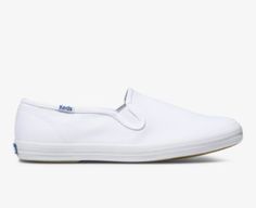 An everyday essential, the Champion slip-on sneakers go with nearly everything in your go-to rotation, from denim to dresses and everything in-between. Once you add them to your closet, you�ll wonder how you ever lived without them.   Extended widths avai Keds Champion, Luxurious Fashion, Fashion Goals, Vans Classic Slip On Sneaker, Slip On Sneakers, Comfortable Fashion, Keds, Every Woman, Fashion Statement