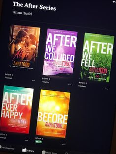 an image of the book app for kindle's new ebook series, after we collided