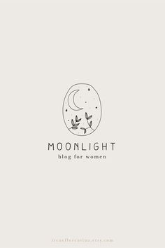 the logo for moonlight, a women's clothing line that has been designed to look like