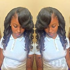 Pinterest : peanuffbutter Birthday Hairstyles, Brazilian Hair Bundles, Indian Human Hair, Quick Weave Hairstyles, Goddess Hairstyles, Wig Human Hair, Teen Hairstyles, Bleached Hair