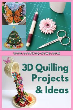 3D Quilling Projects and Ideas Basic Quilling, 3d Paper Quilling, Quilling Projects