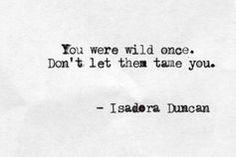 an old typewriter with the words you were wild once don't let them tame you