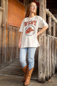 A super cute Ivory top perfect for my wild west girls! Long Live Cowboys! Long Live Cowboys, Perfect For Me, Ivory Tops, Long Live, Wild West, Short Sleeve Tee, Tunic Tops