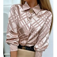 Material: Polyester Gender: Women Item Type:Tops Sleeve Length:Long Sleeve Color: Apricot Size: S, M, L, XL Long Sleeve Chiffon Shirt, Satin Long Sleeve, Chic Type, Chiffon Long Sleeve, Satin Shirt, Hottest Fashion Trends, Chiffon Shirt, Trend Fashion, Garters