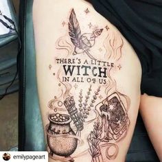 there's a little witch in all of us tattoo