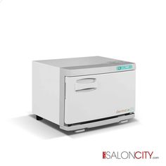 an image of a white box type machine on a white background with the words salon city written below it