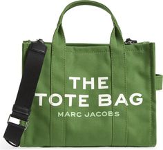 Marc Jacobs Small Traveler Canvas Tote | Nordstrom Medium Tote Bag, Marc Jacobs Tote, Medium Tote, Canvas Tote, Marc Jacobs, Gym Bag, Duffle Bag, Zip Pockets, Adjustable Straps