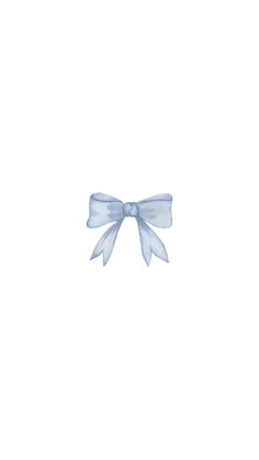 a blue bow on a white background