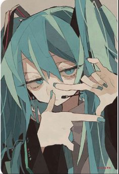 Miku Hatsune Vocaloid, 캐릭터 드로잉, 영감을 주는 캐릭터, Sketchbook Art Inspiration, Art Inspiration Drawing, الرسومات اللطيفة, An Anime, Manga Drawing