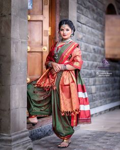 नवरी साडी, Shiv Jayanti, Bride Fashion Photography, Latest Sarees Online, Indian Bride Poses, Indian Wedding Poses, Wedding Outfits For Women, Bridal Photography Poses