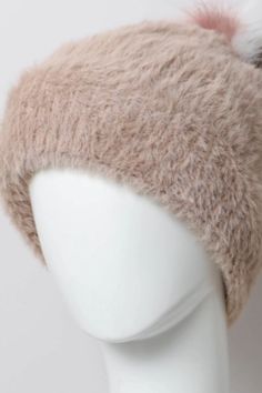 Enhance your winter collection with our faux mohair beanie, featuring a soft thermal lining fleece for unmatched warmth and comfort. This stylish, warm winter hat comes in many colors, perfect for matching any outfit. The plush, fuzzy texture and chic pom-pom detail make it a trendy choice. This fashionable beanie, insulated for cold weather, is a cozy, comfortable addition to any wardrobe. 100% Nylon Dimensions 11" x 8" Warm Faux Fur Beanie, Warm Cozy Beige Bonnet, Cozy Warm Beige Bonnet, Faux Fur Beanie Hats For Fall, Faux Fur Beanie For Fall, Fall Faux Fur Beanie Hat, Faux Fur Beanie For Cold Weather, Winter Hats With Faux Fur Lining One Size, Winter Hat With Faux Fur Lining, One Size