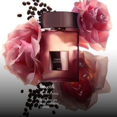 Captures the untamed sensuality of a refined rose infused with the unexpected twist of dark coffee. Tom Ford Fragrance, Tom Ford Private Blend, Perfume Collection Fragrance, Rose Absolute, Tom Ford Beauty, Pink Bottle, Rose Perfume, Dark Coffee, Fragrance Spray