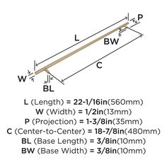 the diagram shows how to measure the length and width of a beam with measurements for each beam