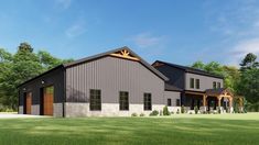 this is an artist's rendering of the barn style house plans for your home