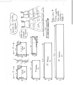 an image of a drawing of a sewing machine with measurements and instructions to make it