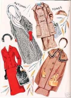 an old fashion pattern for women's coats and dresses