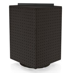 a black square object with holes on it