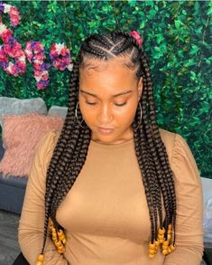 Braids To Try, Cornrows Braids For Black Women, Quick Braids, Braiding Styles, Feed In Braids Hairstyles, African Hair Braiding Styles, Box Braids Hairstyles For Black Women, Afrikaanse Mode, Braids Hairstyles Pictures