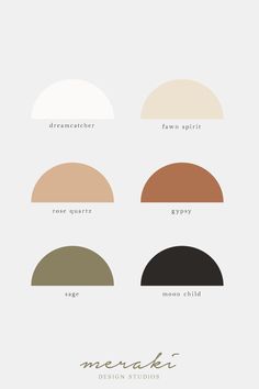 the different shades of paint for each room in this house, including neutrals and browns