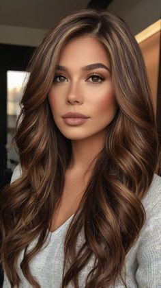 Winter Dark Hair Color, Highlight Hair Color Ideas, Hair Colors For Brown Skin, Winter Hair Colors For Brunettes, Highlight Hair Color, January Hair Color Ideas, Beautiful Hair Color Ideas, Beige Blonde Hair Color, Hair Color For Brown Eyes