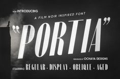 an old movie poster for the film portia