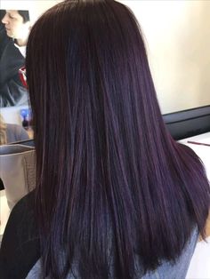 Violet Black Hair, Violet Hair Colors, Dark Purple Hair, Brown Hair Shades, Plum Hair, Black Hair Dye, Violet Hair, Hair Color Burgundy, Black Hair Color