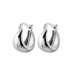 PRICES MAY VARY. MATERIAL: These waterdrop earrings are made of real 925 sterling silver with S925 stamped, not only the earrings post, but the whole earrings are made of 925 sterling silver, which really makes the whole earrings nickel free, lead-free, hypoallergenic, and don't cause any allergic reaction and don’t turn your skin green. These earrings suit anyone including people who have sensitive skins. SURFACE PLATING: These waterdrop earrings main material is 925 sterling silver, the surfac Chunky Silver Earrings, Waterdrop Earrings, Chunky Silver Jewellery, Teardrop Hoop Earrings, Half Hoop Earrings, Chunky Hoop Earrings, Hoop Earrings Gold, Allergic Reaction, Pretty Earrings