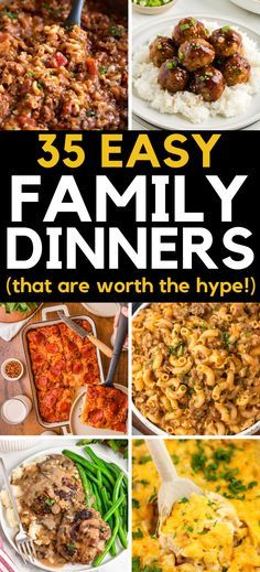 35 easy family dinners that are worth the hype