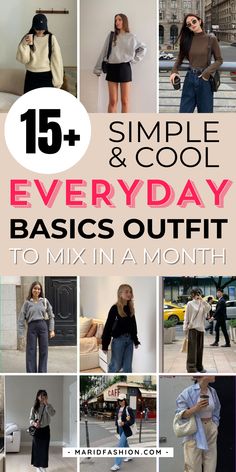 Creating a month’s worth of stylish looks is easier than you think with these 15+ simple and cool everyday basics outfits! I’ve rounded up basic cool outfits that can go from casual baddie vibes to classy outfits perfect for any setting. Think spring basics outfits, chic skirt outfits, and even a few business casual options for a polished touch. These simple basic outfits are all about versatility and include staple outfits that you can mix and match effortlessly. Whether it’s a casual beach outfit or your go-to basic OOTD, these ideas are a total win. Check out the blog and save your faves to keep your wardrobe fresh all month long! Staple Outfits, Chic Skirt Outfits, Casual Baddie, Basic Ootd, Casual Beach Outfit, Spring Basics, Baddie Vibes, Chic Skirt, Clothing Staples