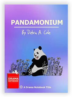 the book cover for pandanonium by debra a cole, with an image of a panda