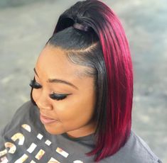 Costume Noir, Hair Wigs For Black Women, Romantic Hairstyles, Hair Ponytail Styles, Ponytail Styles, Half Up Half Down Hair, Bob Haircut