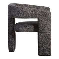 a black and white photo of a chair with an armrest that is shaped like a rectangle