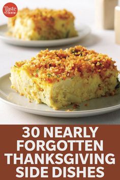 the cover of 30 nearly forgotten thanksgiving side dishes