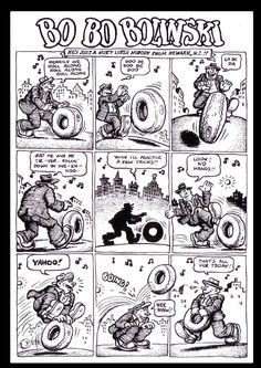 an old comic strip with some cartoon characters on it's page, and the caption